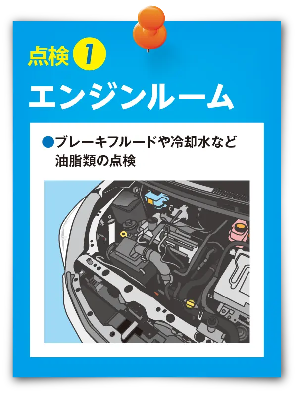 点検① エンジンルーム