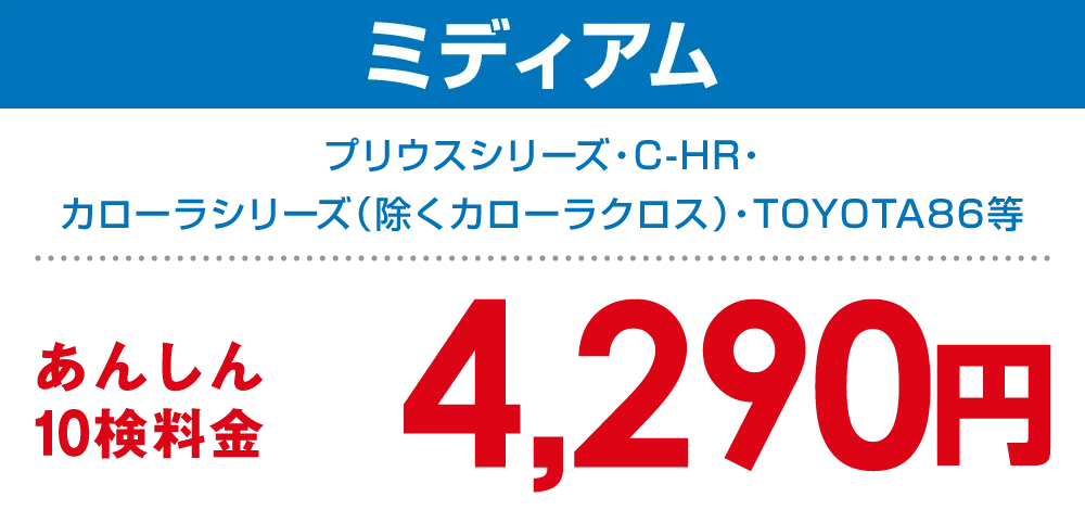ミディアム 4,290円